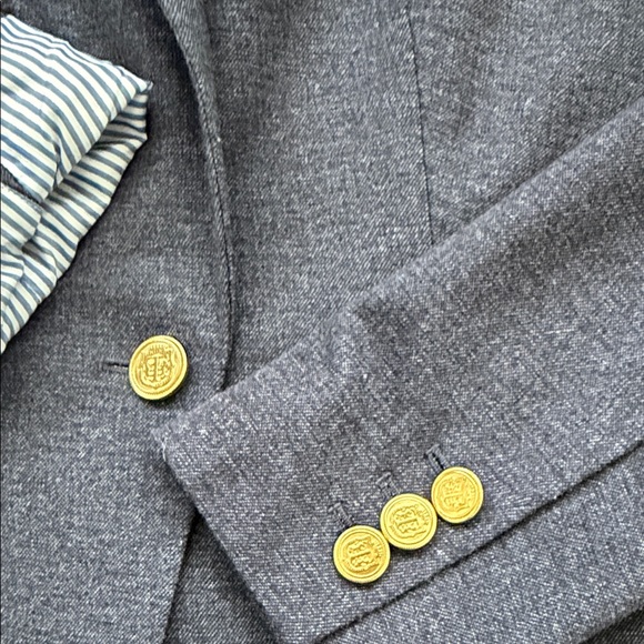 Talbots Dark Blue Blazer with Gold Buttons - Picture 2 of 8